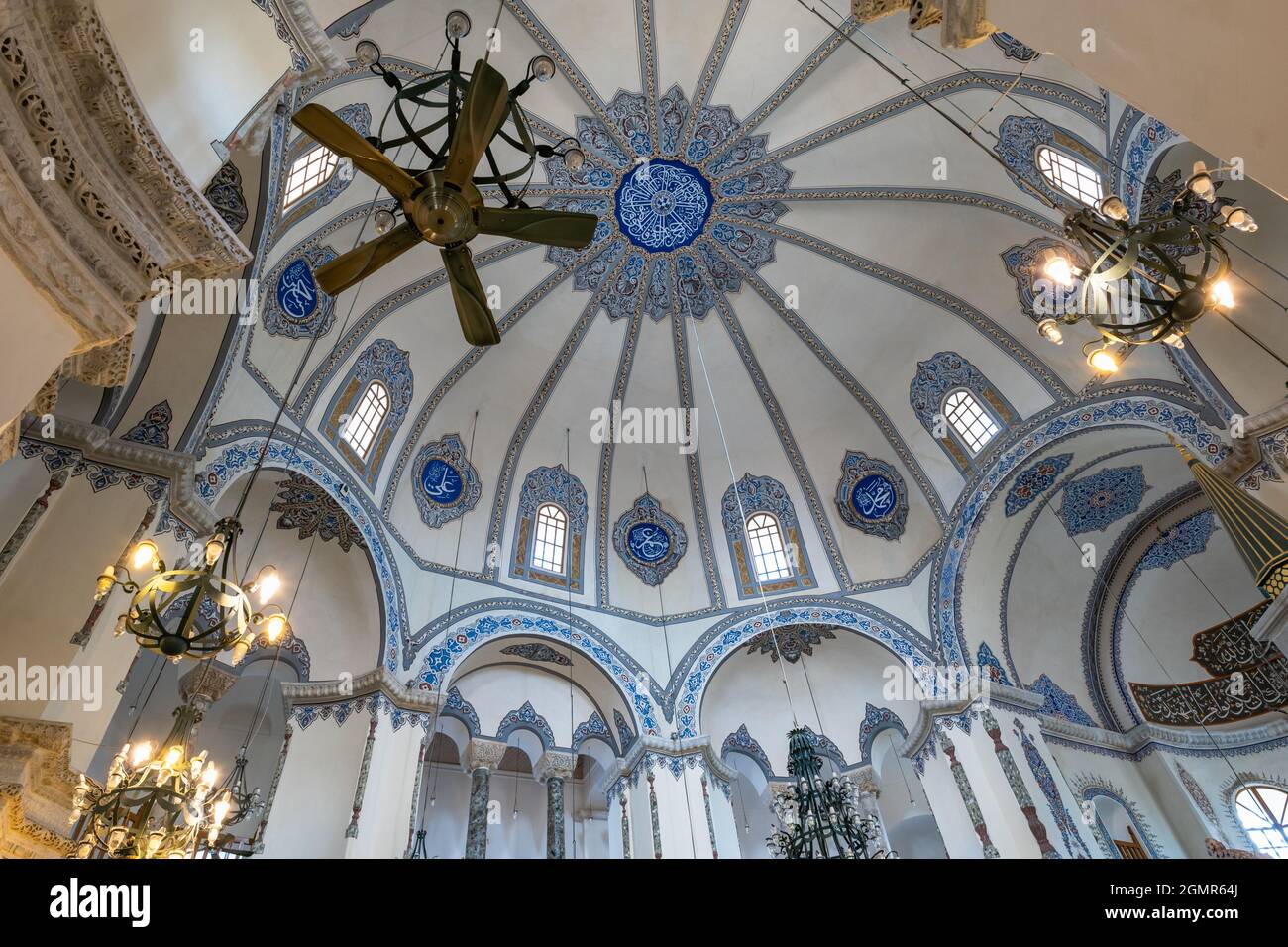 Petite Sainte-Sophie, Église des Saints Sergius et Bacchus, photo d'architecture et de décoration intérieure prise à Istanbul, Turquie Banque D'Images