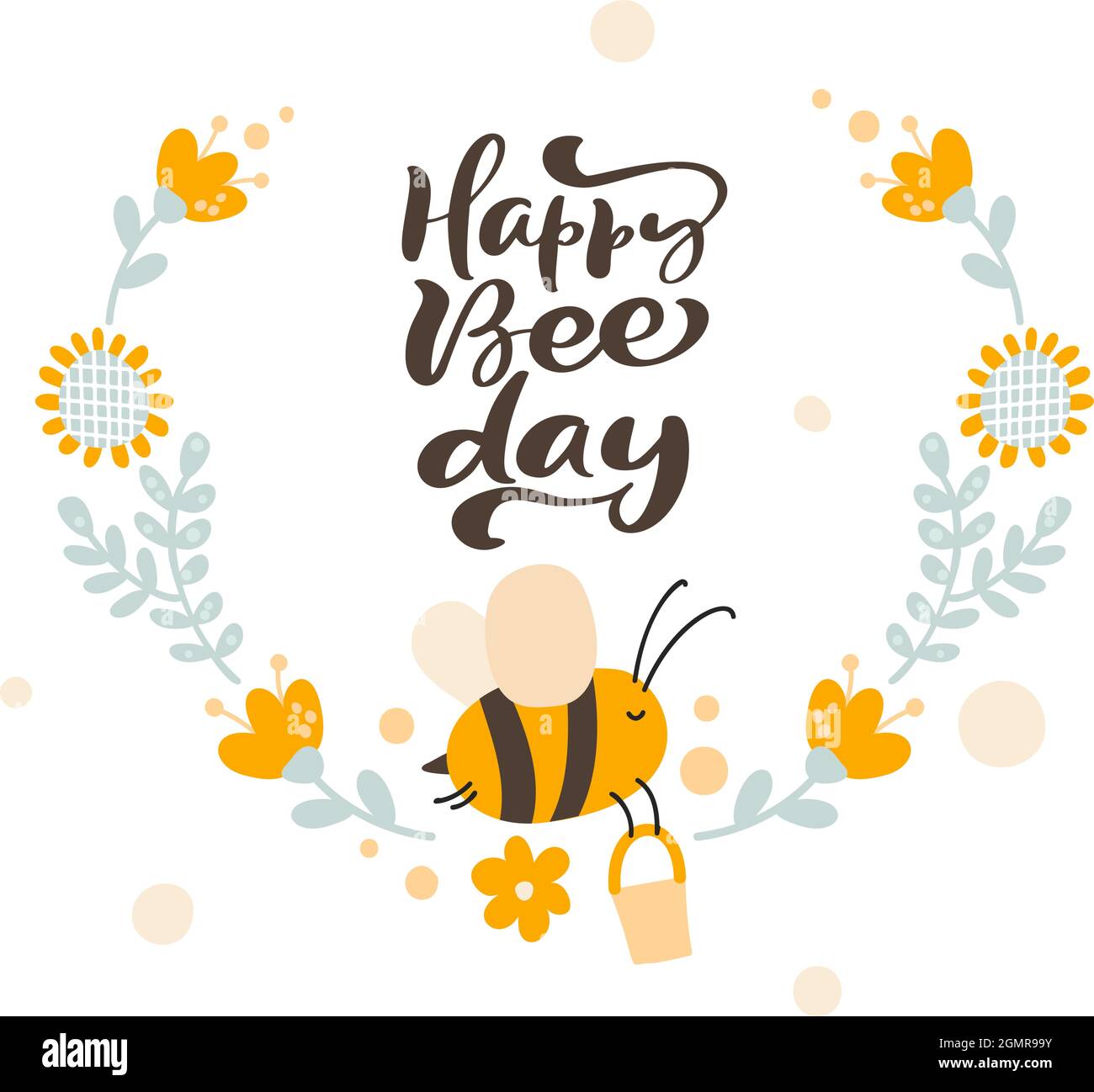 Poster Joyeux anniversaire d'abeille 