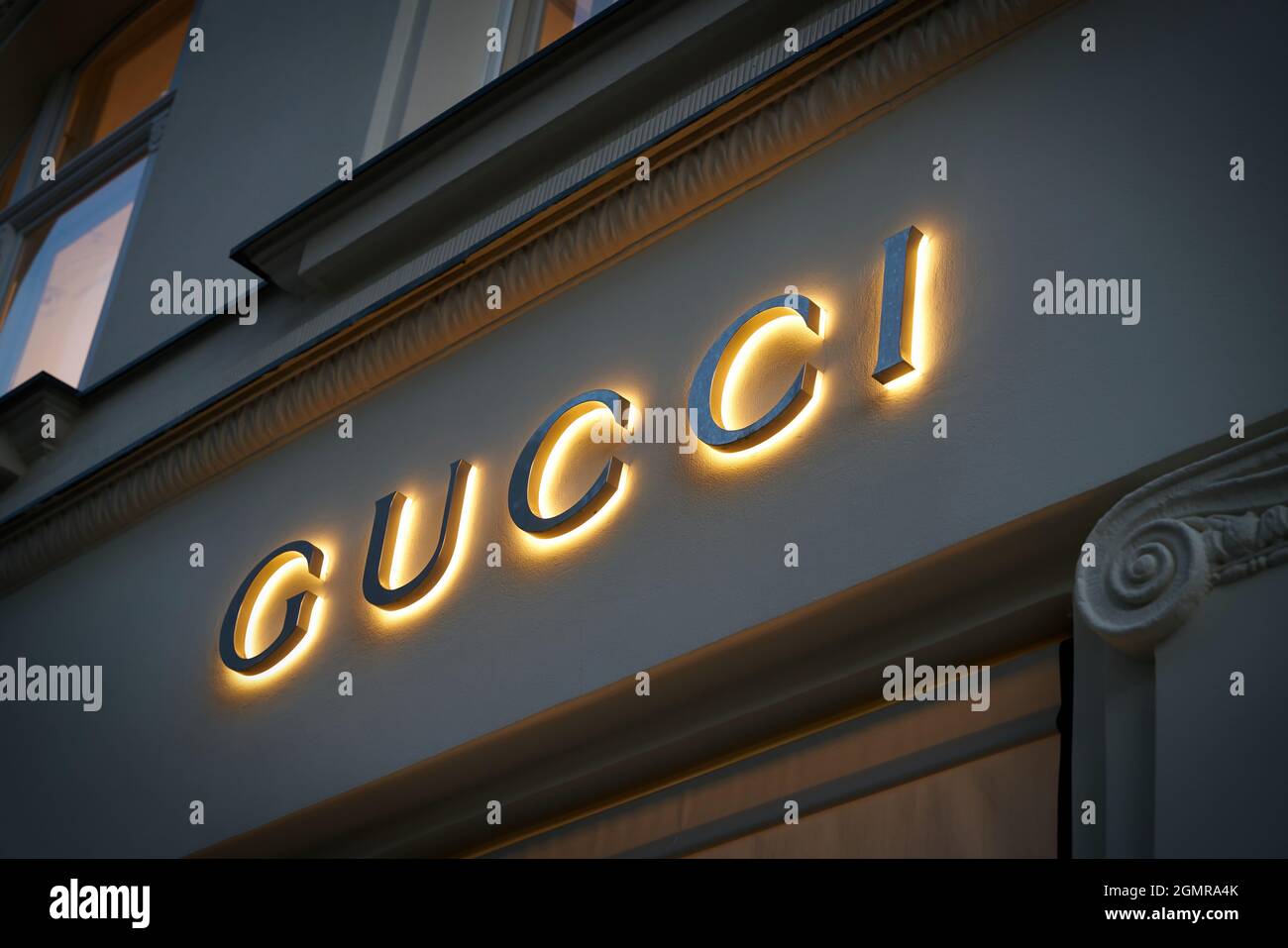 Magasin de la société de mode italienne Gucci sur le Kurfürstendamm à Berlin Banque D'Images