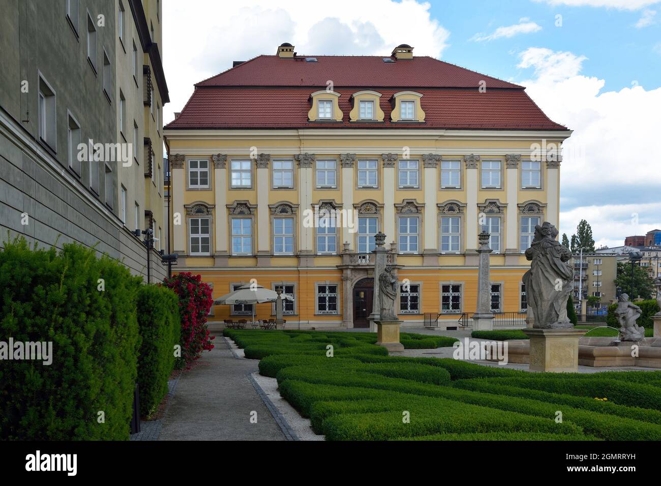 Palais royal de Wroclaw en Pologne - Palac Krolewski. A l'origine un palais de la monarchie prussienne et à partir de 1770 la résidence du Hohenzollern à Wrocl Banque D'Images