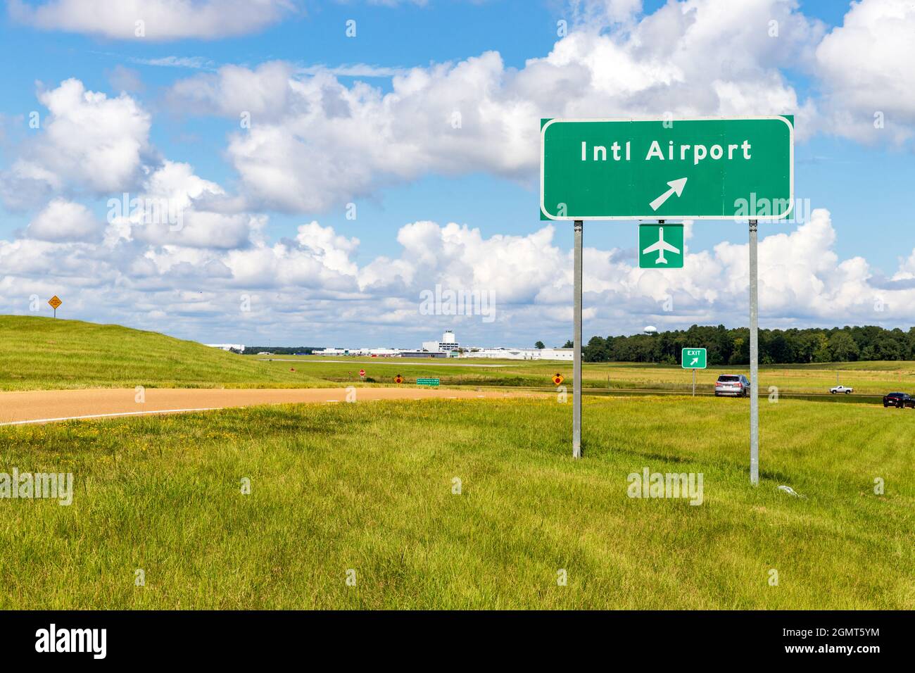 Jackson, MS - 19 septembre 2021 : aéroport international Jackson Medgar Wiley Evers Banque D'Images