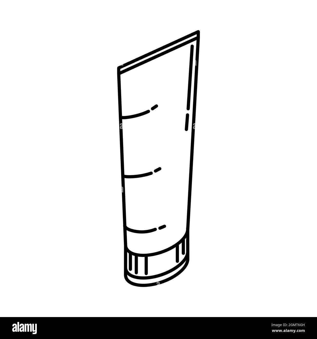 Dentifrice pour chiens pour outils de soins pour animaux de compagnie ensemble d'icônes dessinées à la main Vector. Illustration de Vecteur