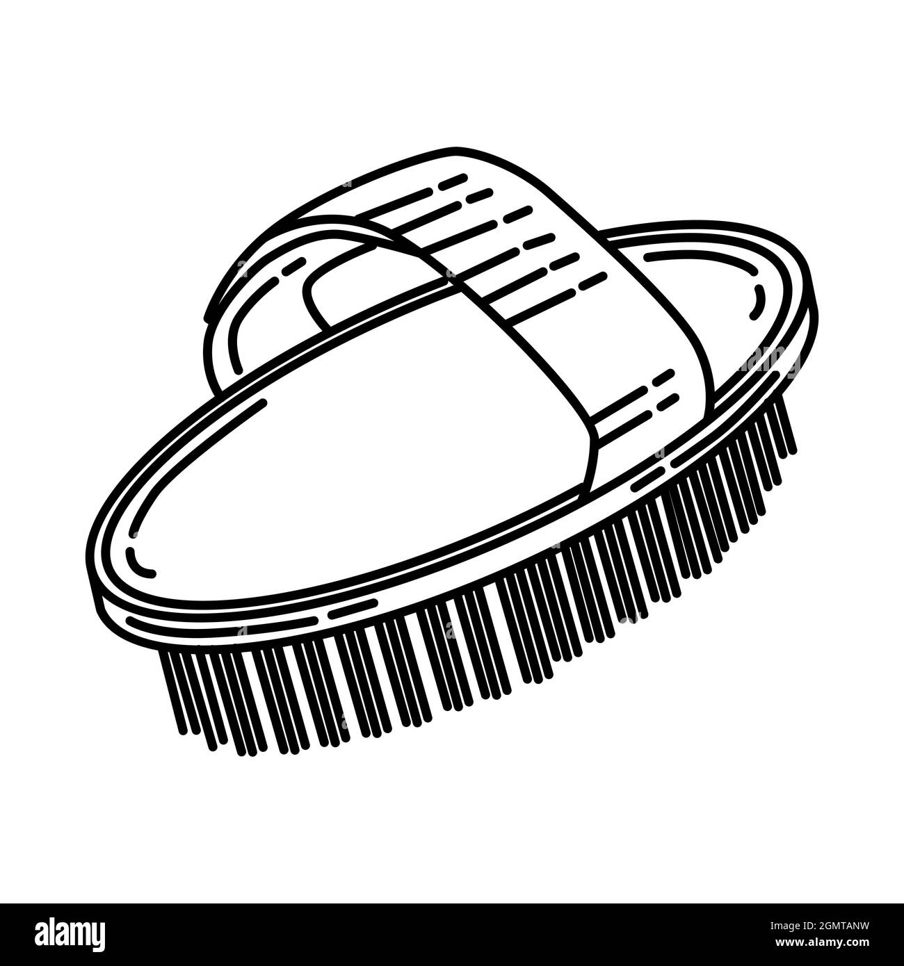 Coussin pour chien en soie pour appareil de jouets PET icône dessinée à la main Set Vector. Illustration de Vecteur