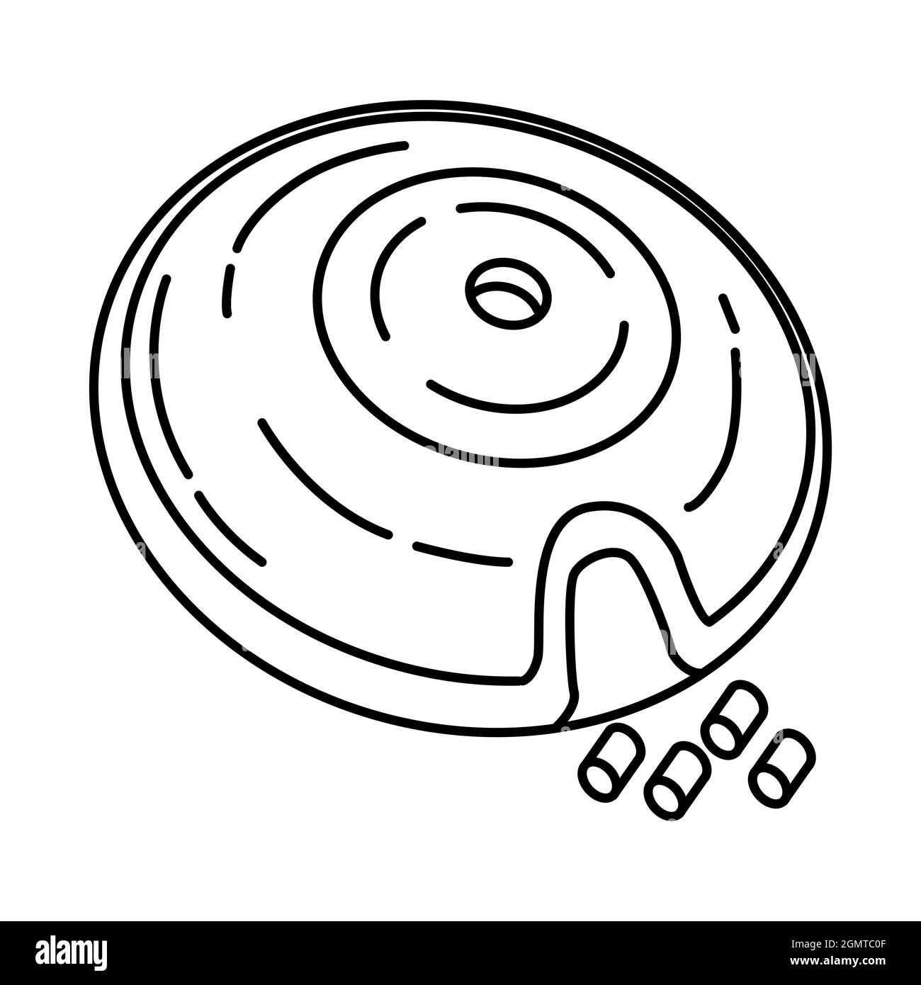 Treat Maze Dog Toy for PET Toys Device icône dessinée à la main Set Vector. Illustration de Vecteur