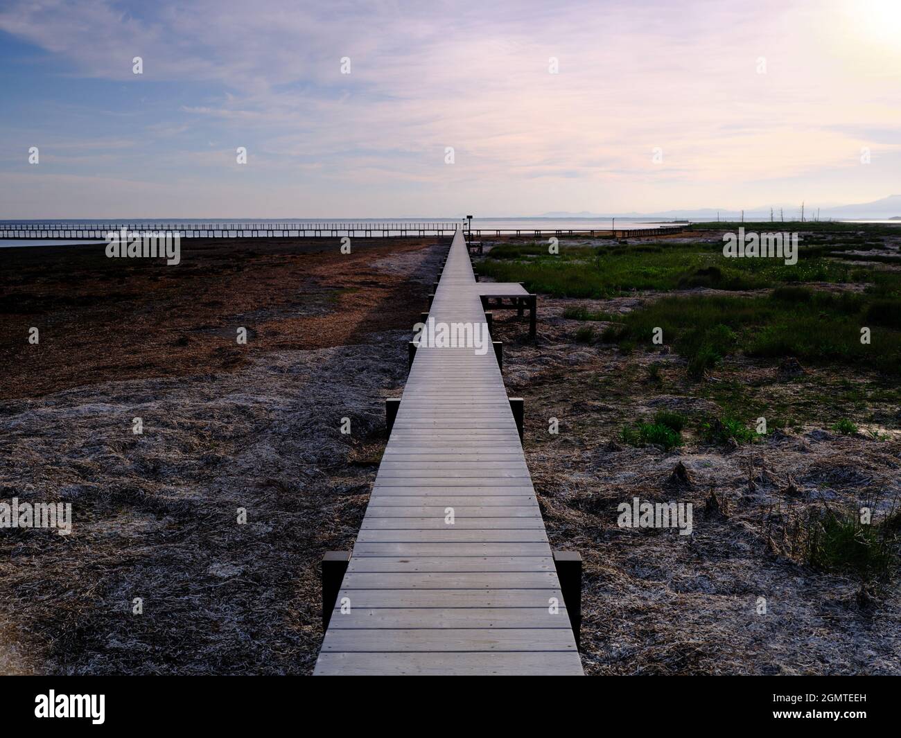 Pont droit Banque D'Images