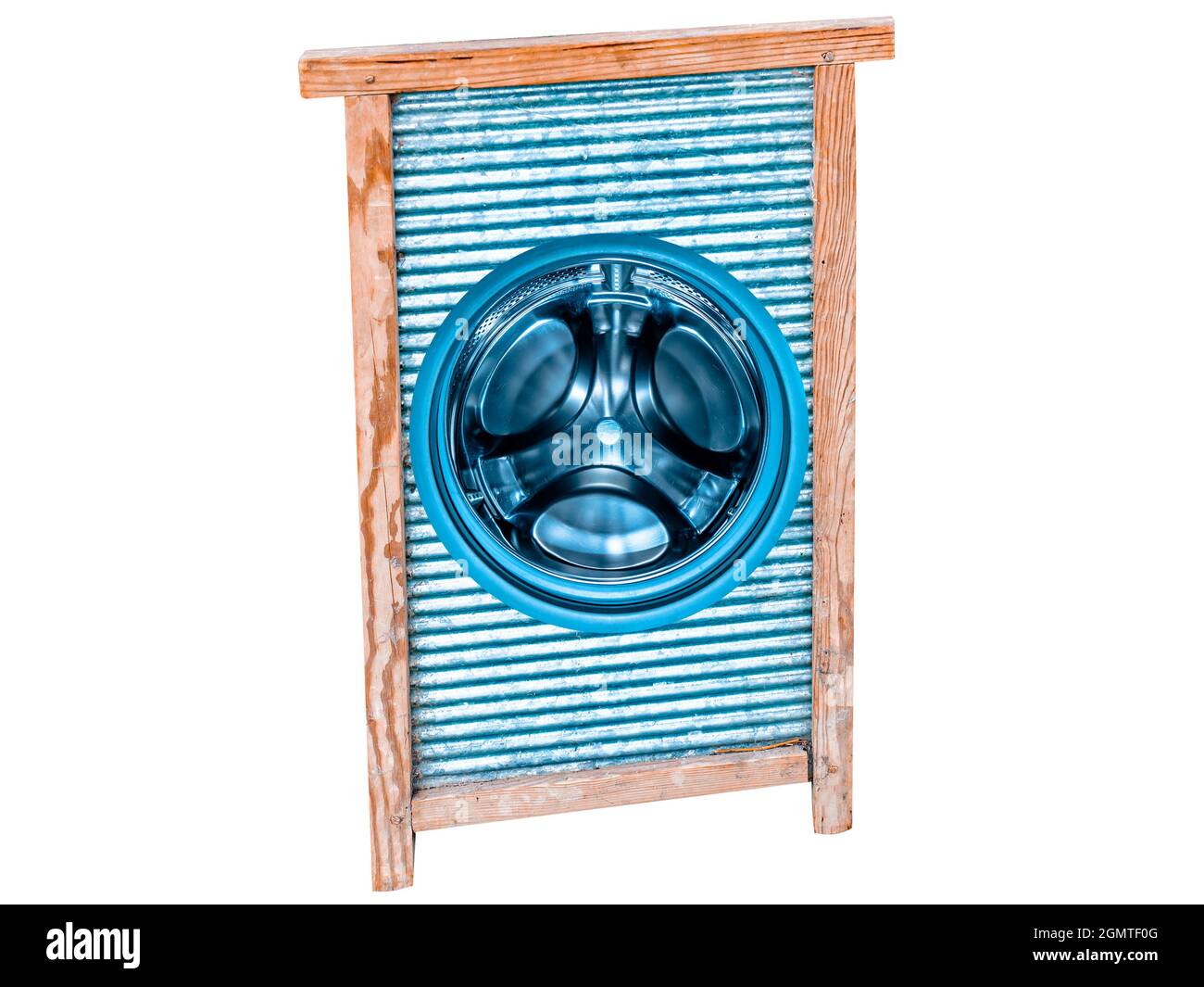 Planche à côtes pour laver les vêtements de la maison. Banque D'Images