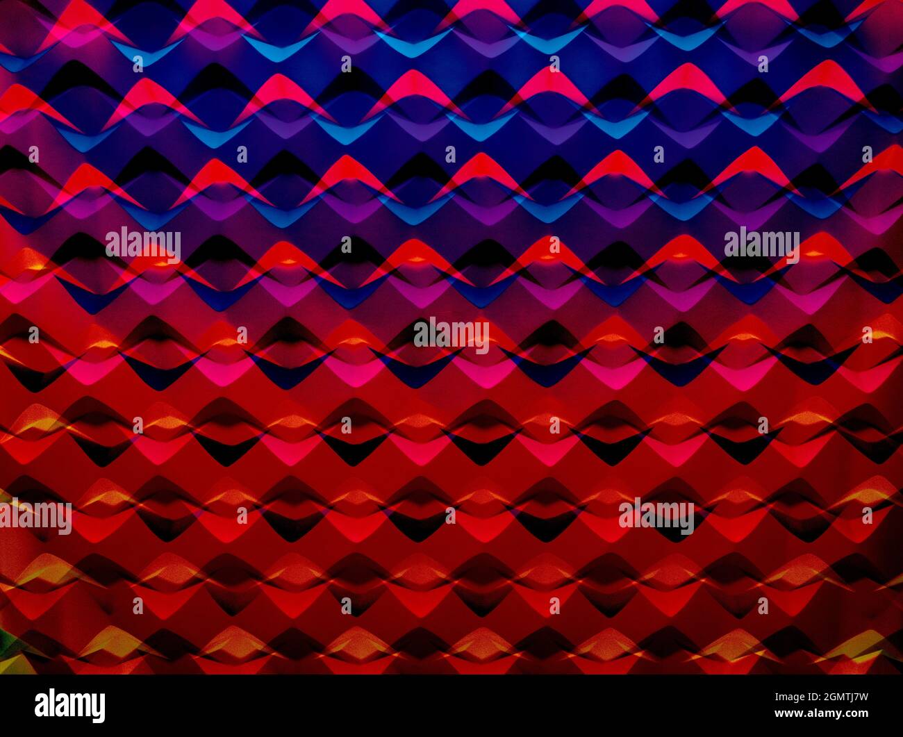 Oxfordshire, Angleterre - 9 avril 2018 cette image a commencé comme une image des matériaux d'emballage en plastique ondulé. Mais puis je me suis aventureux et j'ai tourné l'int Banque D'Images