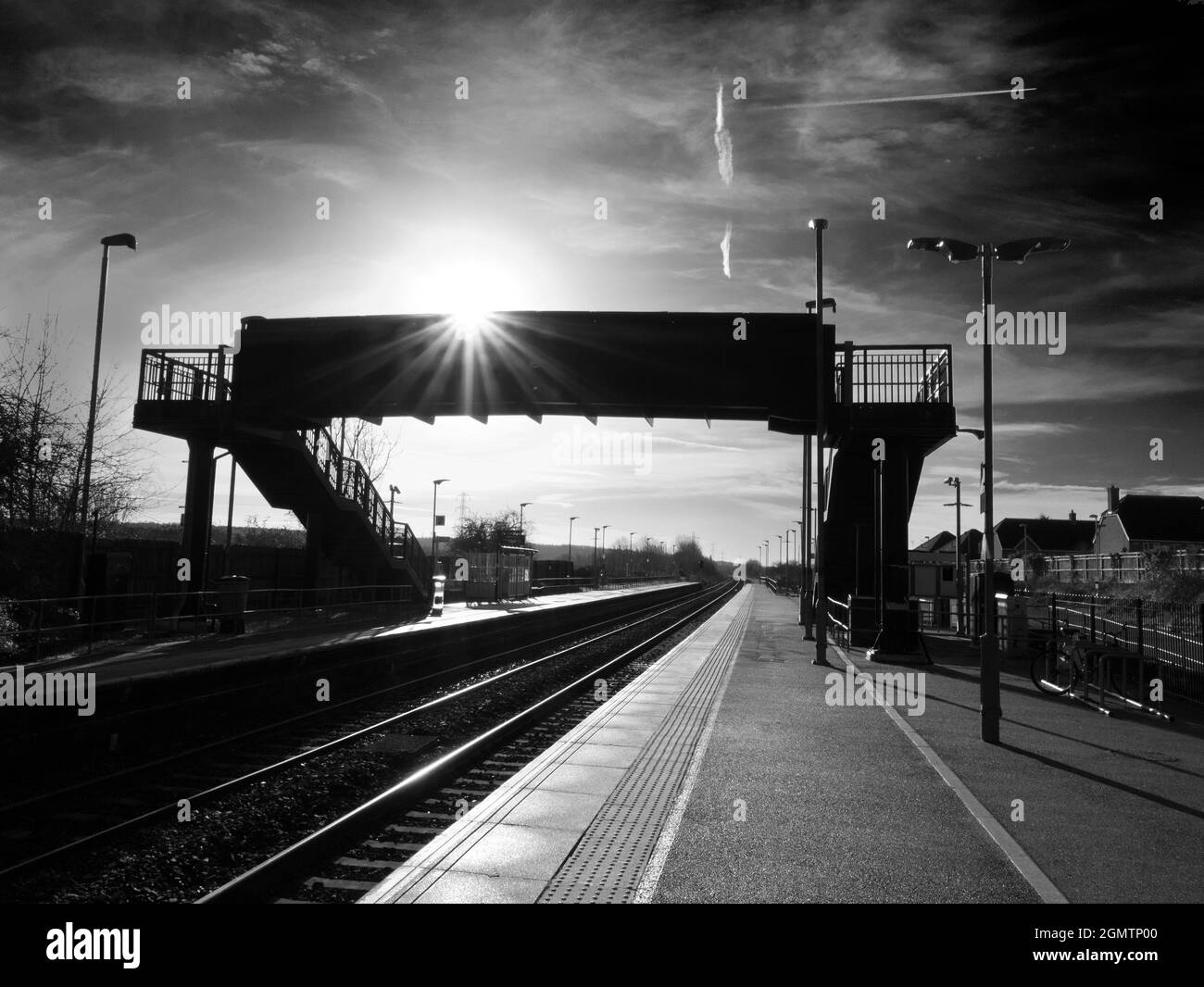 Radley Village, Oxfordshire, Angleterre - 26 décembre 2017 Radley a la chance d'être un petit village avec une gare principale, qui la relie à Lond Banque D'Images