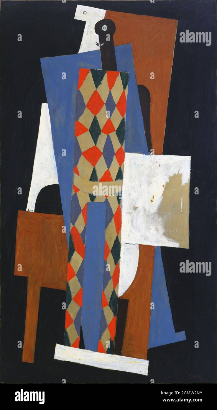 Pablo Picasso. (Espagnol, 1881-1973). Arlequin. Paris, fin 1915. Huile sur toile. Banque D'Images