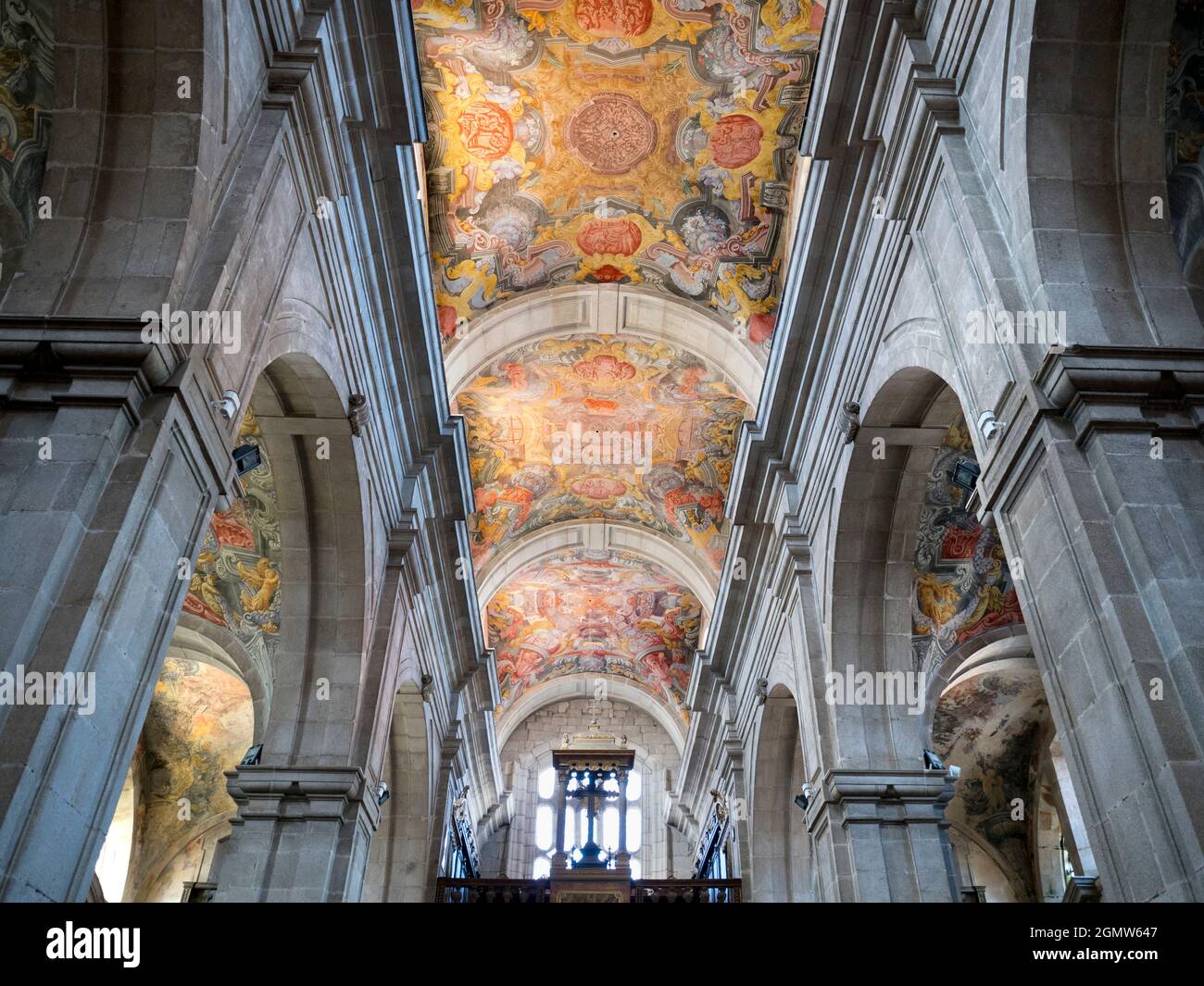 Lamego est une jolie ville historique dans la pittoresque vallée du Douro, au nord de PortugalÕs, avec une longue histoire datant de l'époque préromaine. Sa Cathédrale - notre Dame Banque D'Images