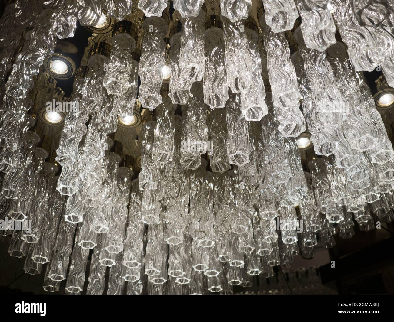 Dunedin, Nouvelle-Zélande - 27 février 2019; ce résumé - motif est en fait une image d'un luminaire intrigant à Dunedin, sur le New zeal Banque D'Images