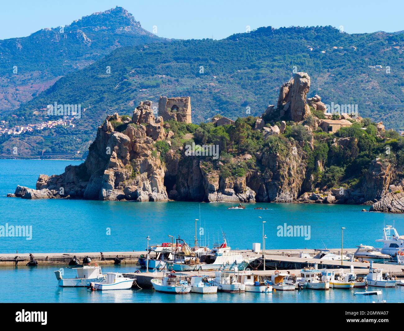 Cefal, Sicile, Italie - 25 septembre 2019 ; pas de personne en balle. L'ancienne ville sicilienne de Cefal, sur la côte nord de la Sicile, remonte à plus de 200 Banque D'Images