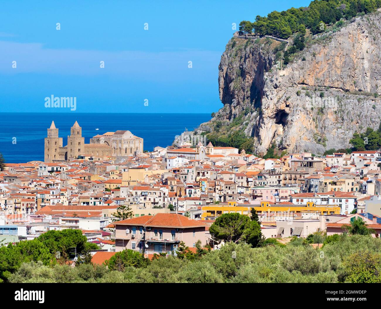 Cefal, Sicile, Italie - 24 septembre 2019 ; pas de personne en balle. L'ancienne ville sicilienne de Cefal, sur la côte nord de la Sicile, remonte à plus de 200 Banque D'Images