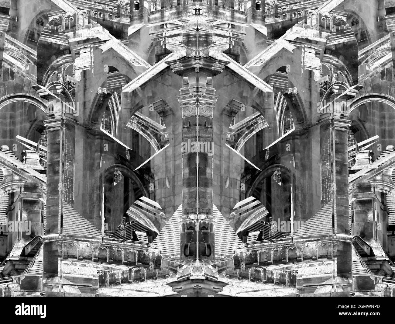 Paris, France - 19 septembre 2018 Construit entre 1532 et 1632, la magnifique église gothique de Saint-Eustache est située à côté des Halles in Banque D'Images