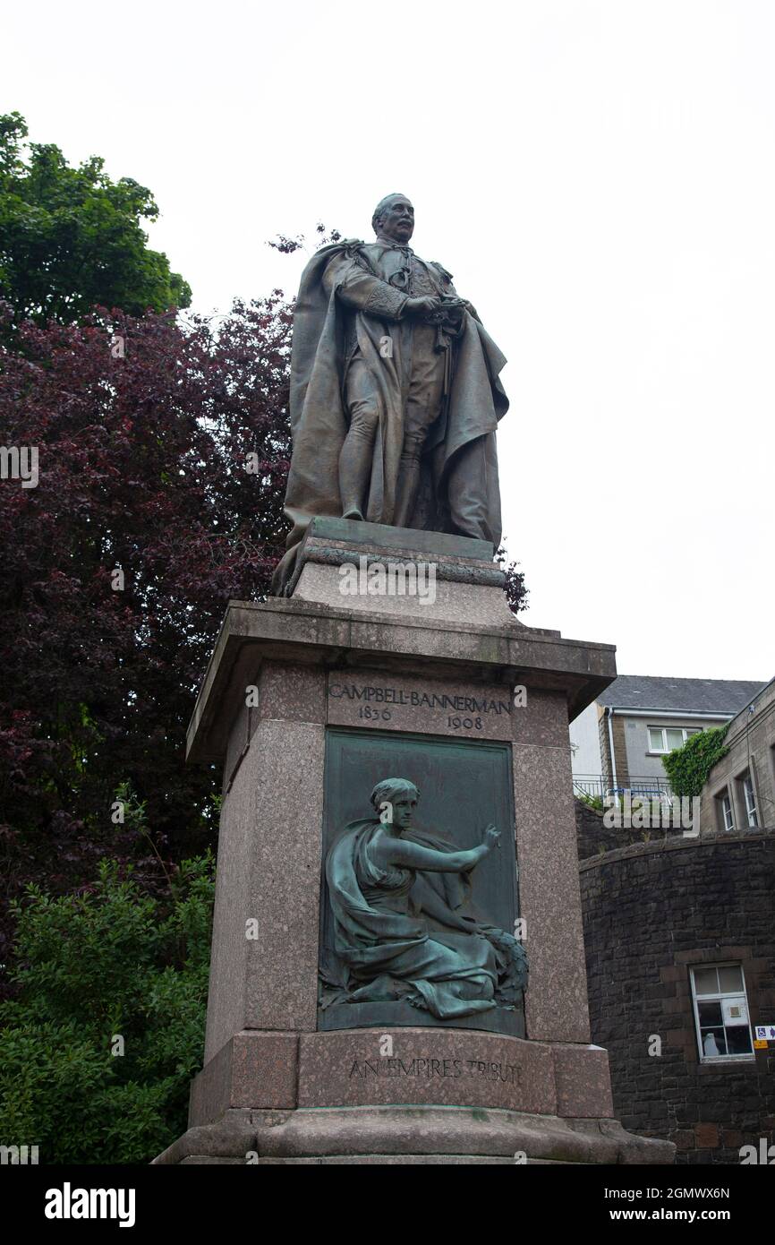 Statue de Henry Campbell-Bannerman sur Corn Exchange Rd à Stirling, en Écosse Banque D'Images