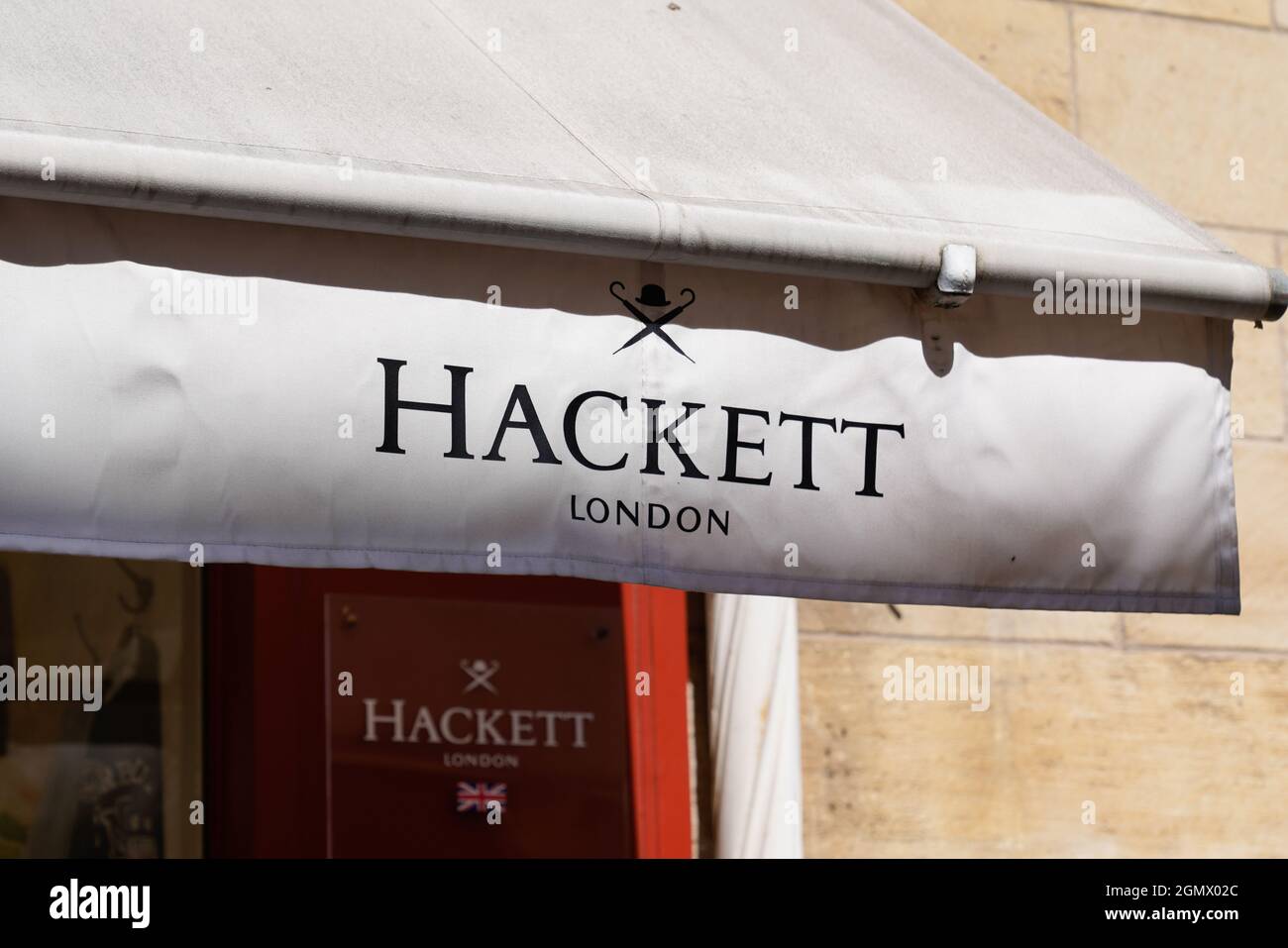 Bordeaux Aquitaine France 09 05 2021 logo Hackett London