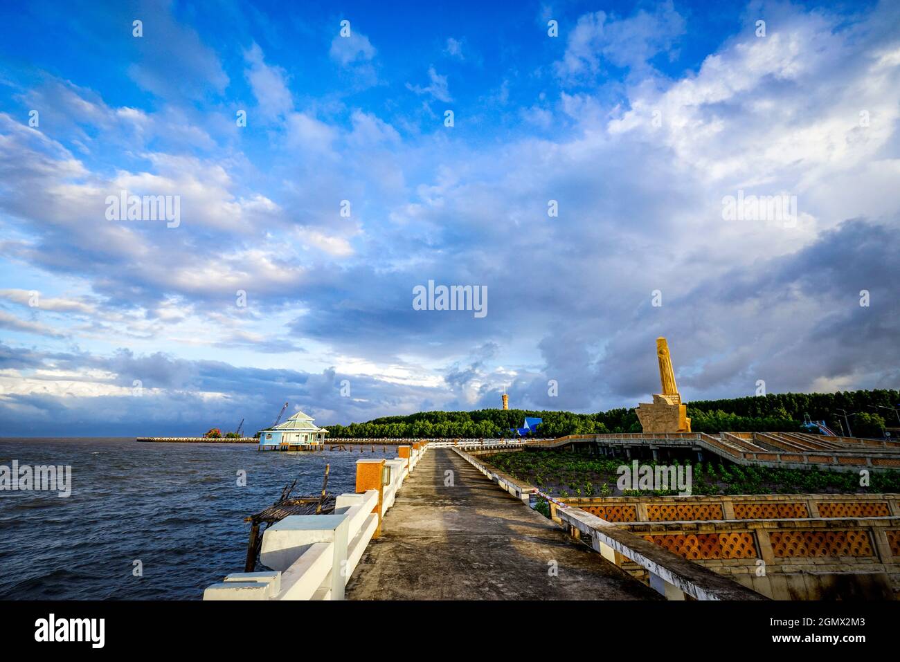 Beau paysage dans la province de CA Mau sud du Vietnam Banque D'Images