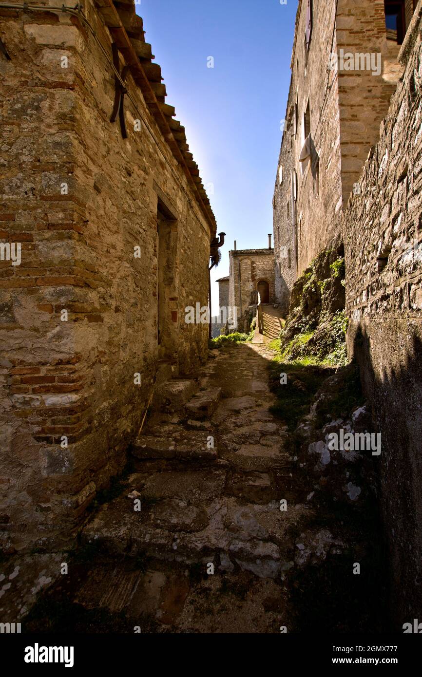 Village, Elcito, San Severino Marche, Macerata, Marche, Italie, Europe Banque D'Images