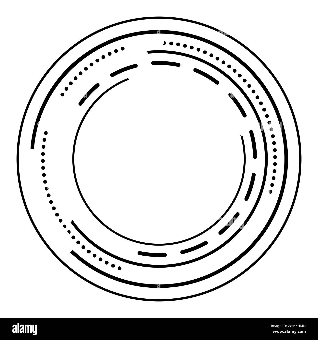Photo vidéo icône objectif de l'appareil photo symbole de l'objectif optique du studio de photographie Illustration de Vecteur