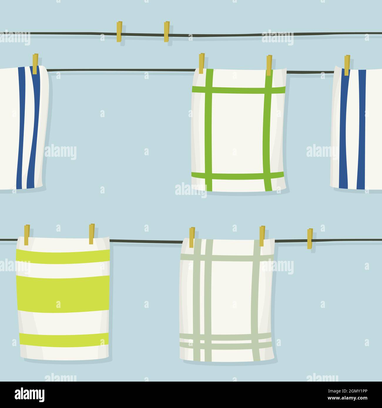 Vêtements suspendus sur toile - fond vectoriel Illustration de Vecteur