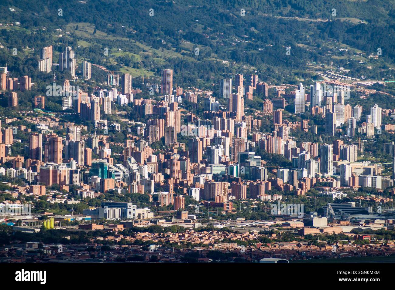 Vue aérienne de Medellin, Colombie Banque D'Images