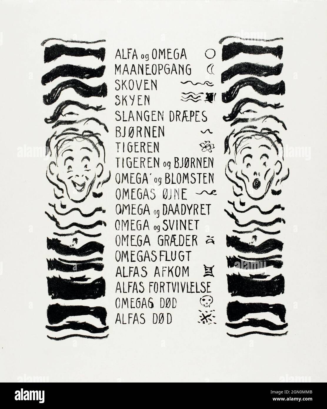Table des matières (env. 1908-1909) par Edvard Munch. Banque D'Images