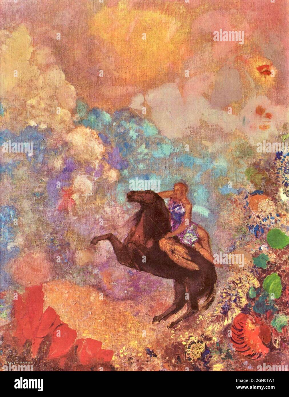 Œuvres d'art d'Odilon Redon Banque D'Images