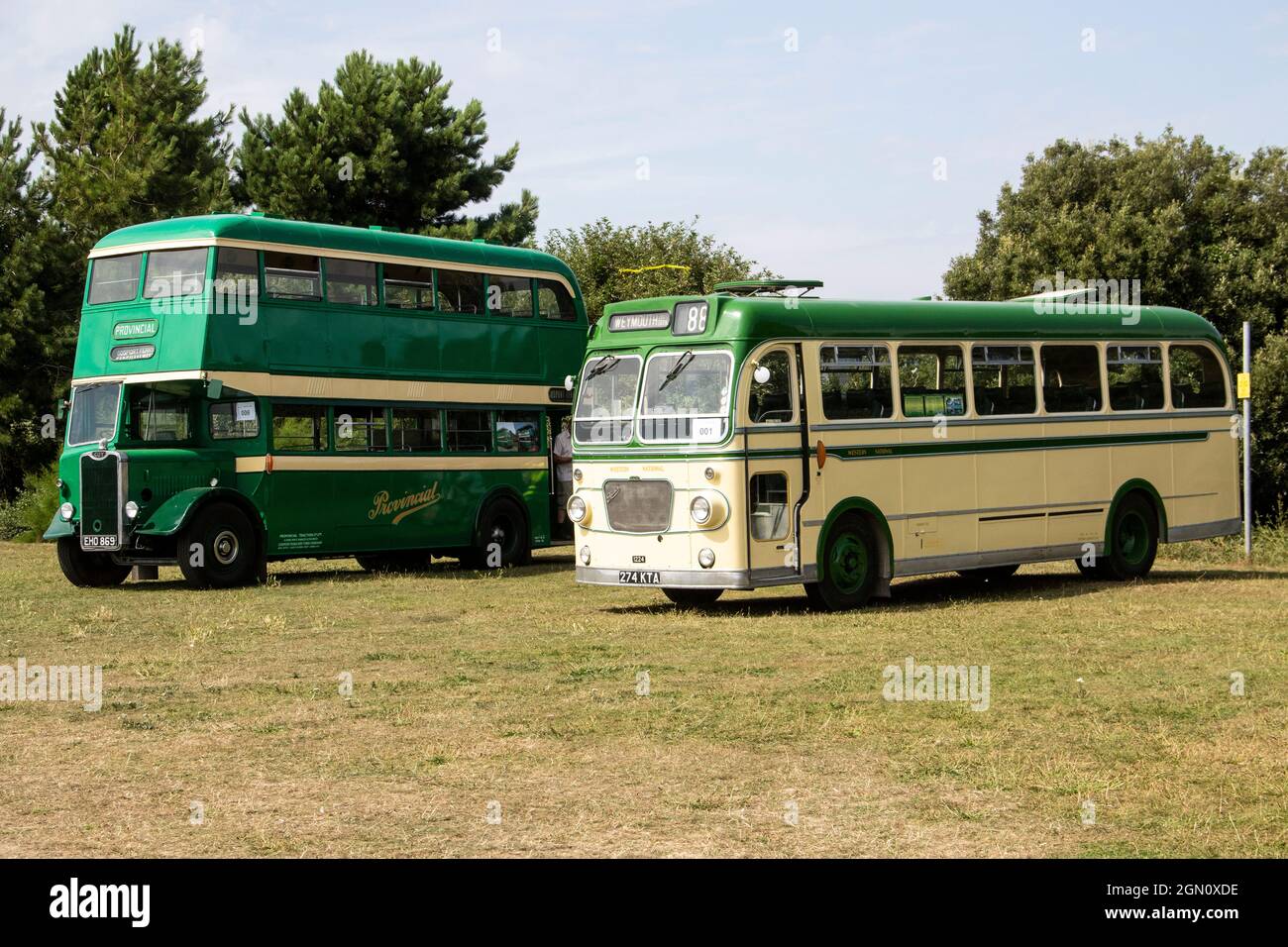 Rassemblement provincial d'autobus 2019 Stokes Bay Gosport Banque D'Images