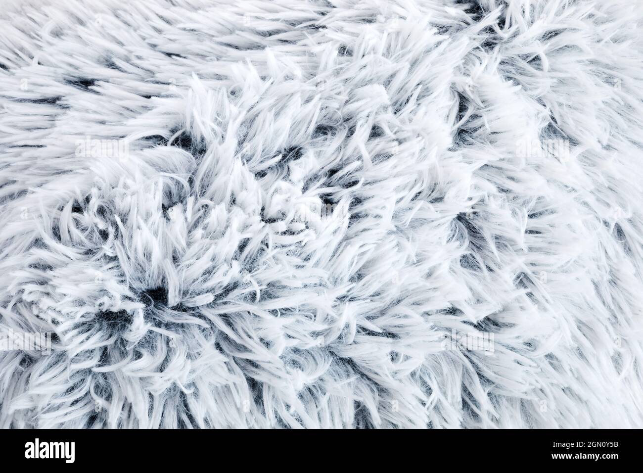 Fond bleu clair texture fourrure artificielle pastel Banque D'Images
