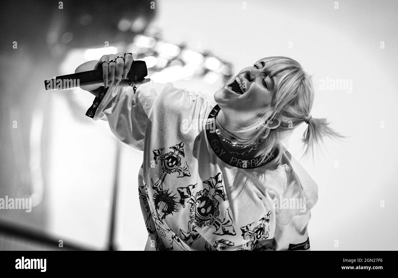 Las Vegas, Nevada, États-Unis. 19 septembre 2021. ***COUVERTURE DE LA MAISON*** Billie Eilish photographié au Life is Beautiful Music Festival à Las Vegas, NV le 19 septembre 2021. Crédit : Erik Kabak Photographie/Media Punch/Alamy Live News Banque D'Images