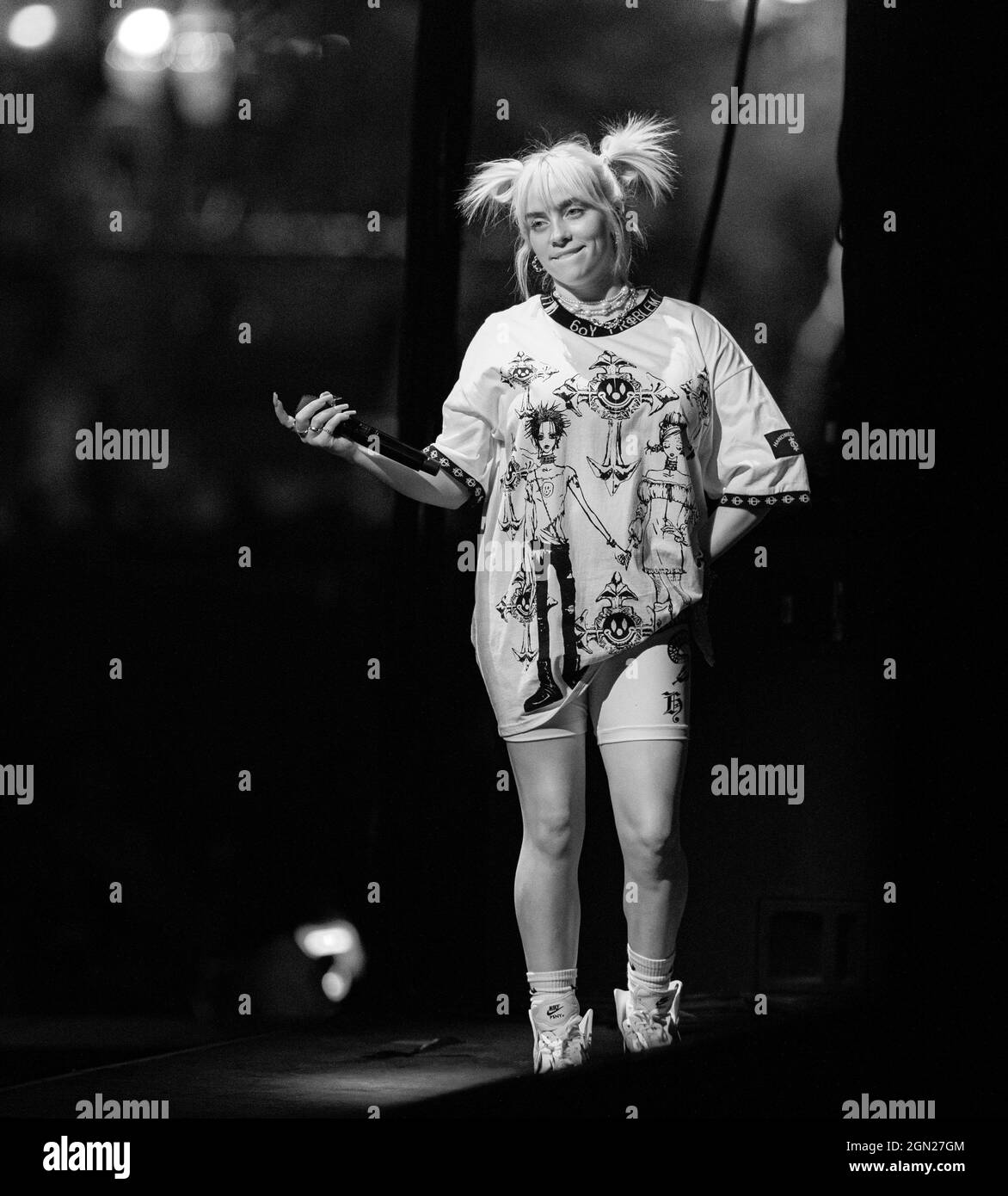 Las Vegas, Nevada, États-Unis. 19 septembre 2021. ***COUVERTURE DE LA MAISON*** Billie Eilish photographié au Life is Beautiful Music Festival à Las Vegas, NV le 19 septembre 2021. Crédit : Erik Kabak Photographie/Media Punch/Alamy Live News Banque D'Images