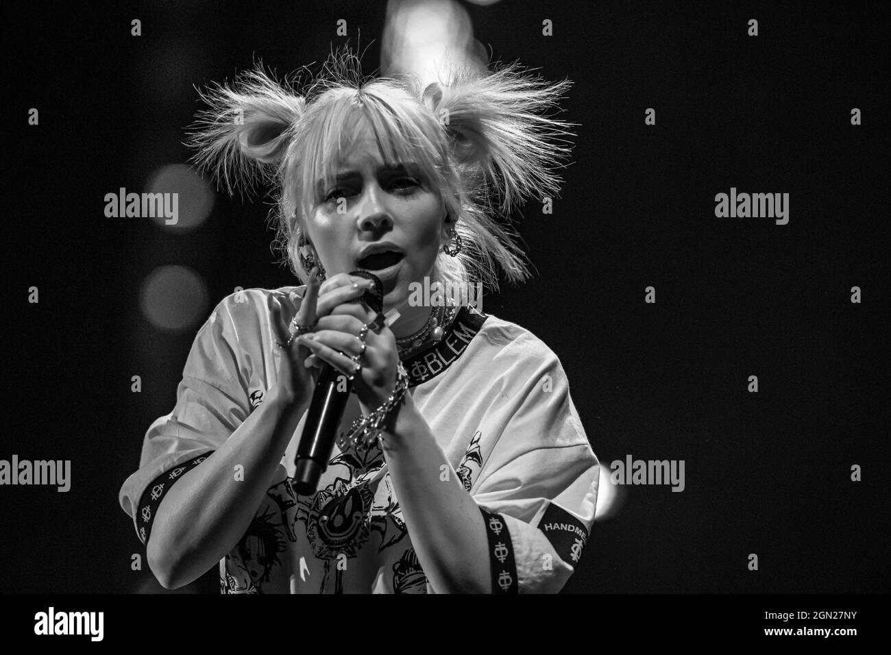 Las Vegas, Nevada, États-Unis. 19 septembre 2021. ***COUVERTURE DE LA MAISON*** Billie Eilish photographié au Life is Beautiful Music Festival à Las Vegas, NV le 19 septembre 2021. Crédit : Erik Kabak Photographie/Media Punch/Alamy Live News Banque D'Images