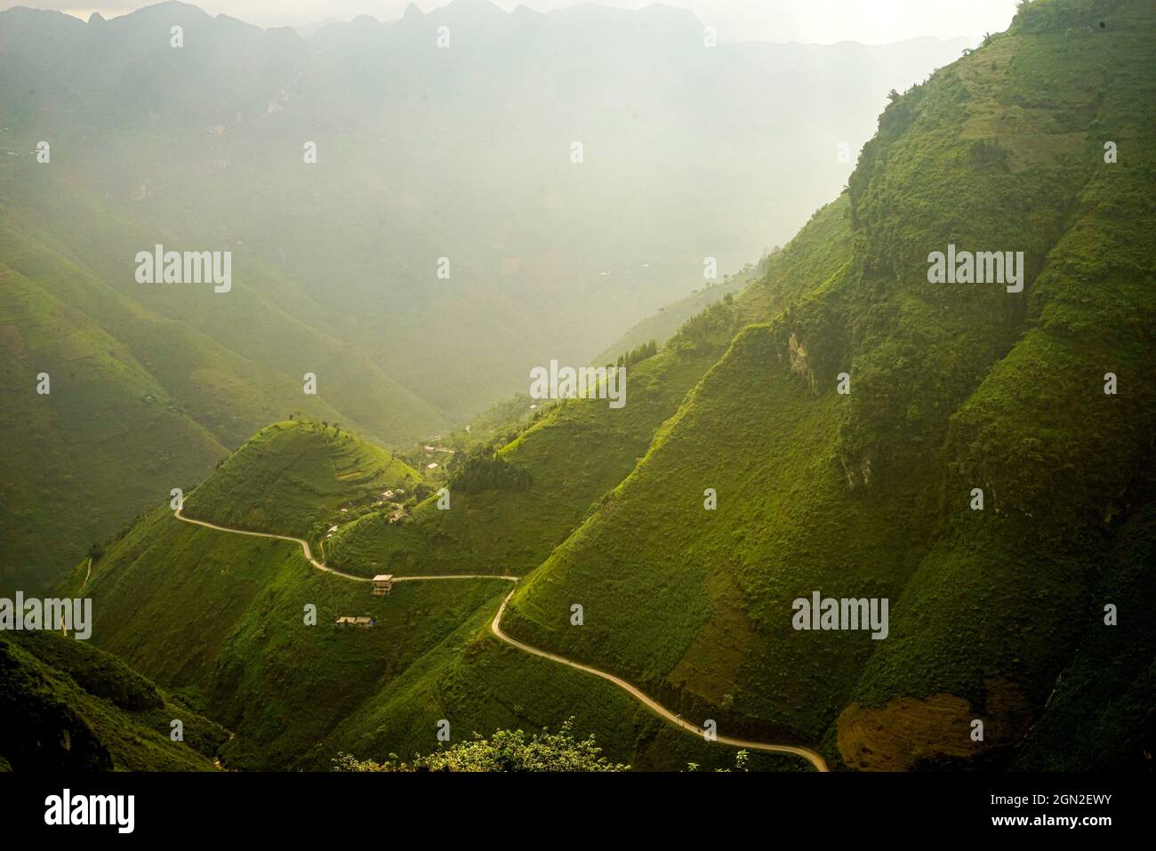 Beau paysage dans la province de Ha Giang au nord du Vietnam Banque D'Images
