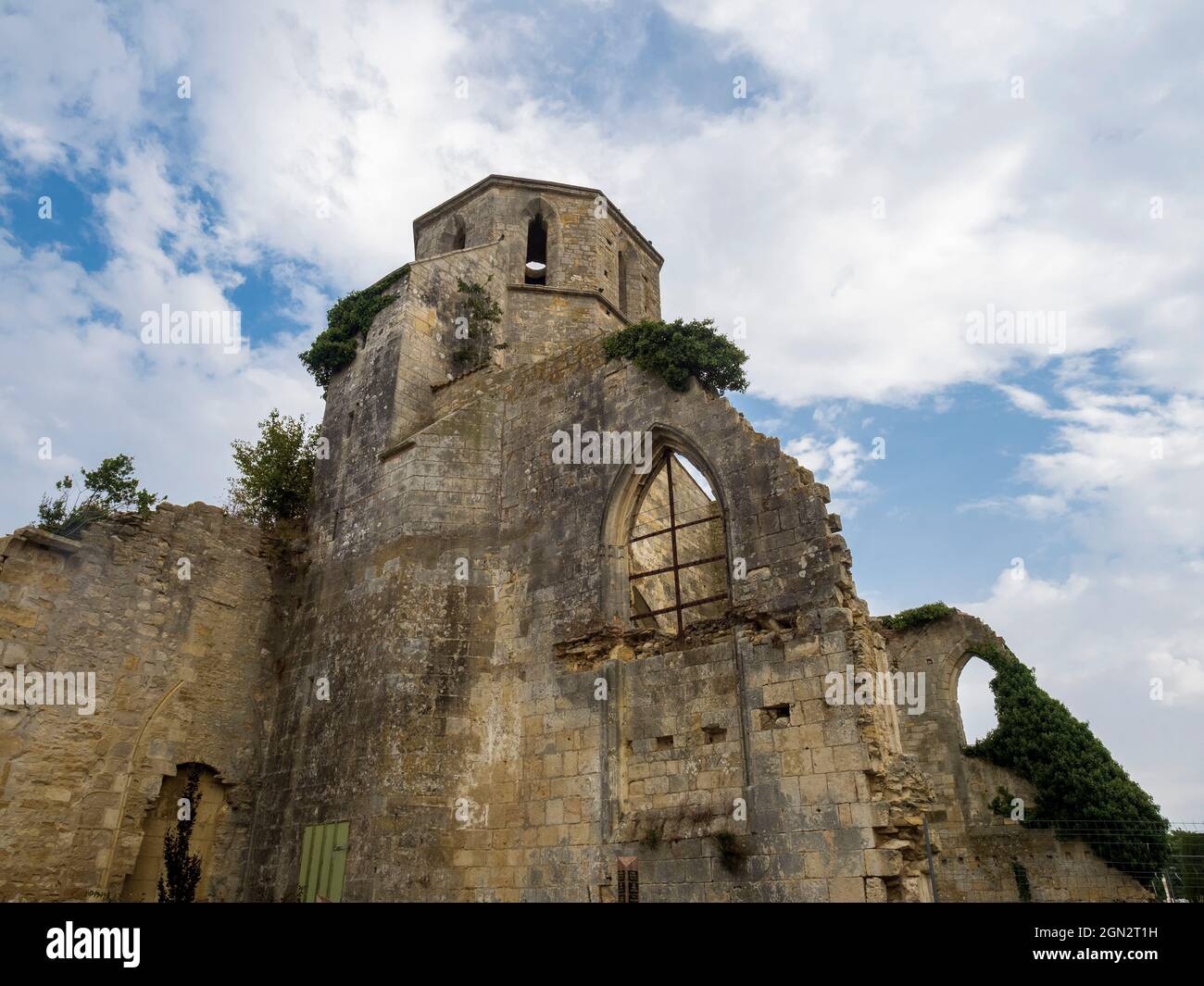 Ruines romaines de l'église St-Etienne, Marans, Charente Maritime, France. Banque D'Images