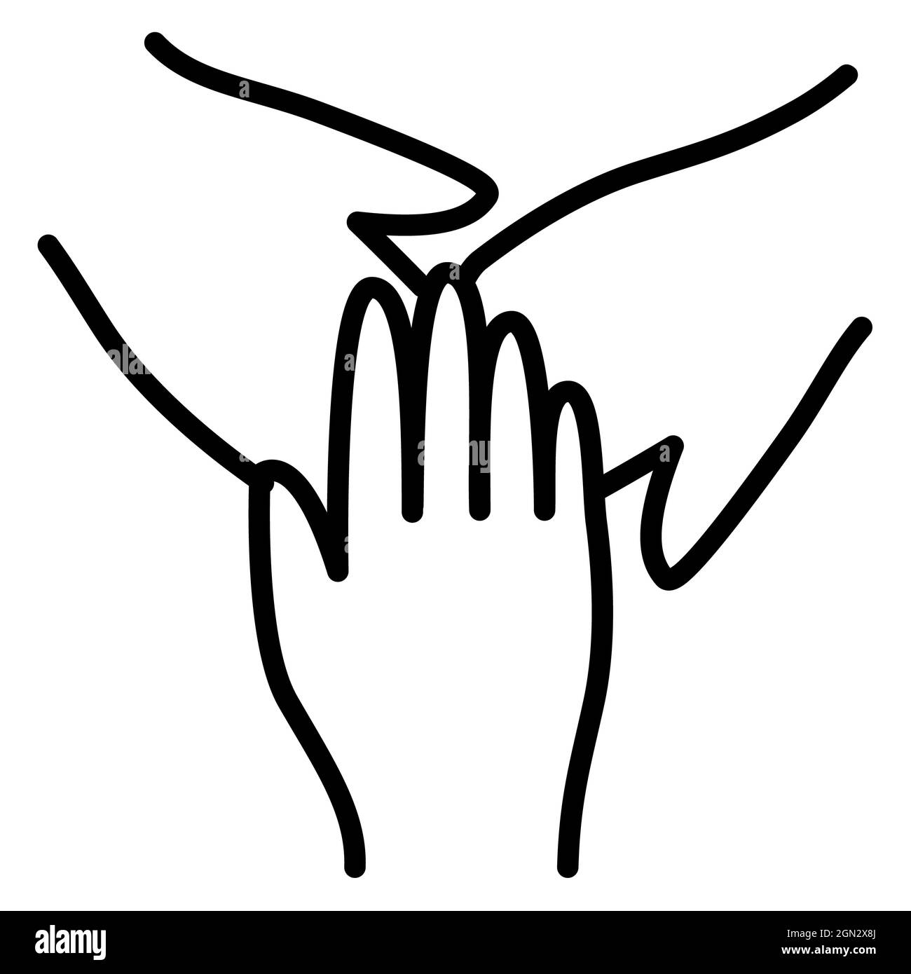 appartenant à l'humain humain droit unique icône isolée avec illustration vectorielle de style vectoriel Banque D'Images