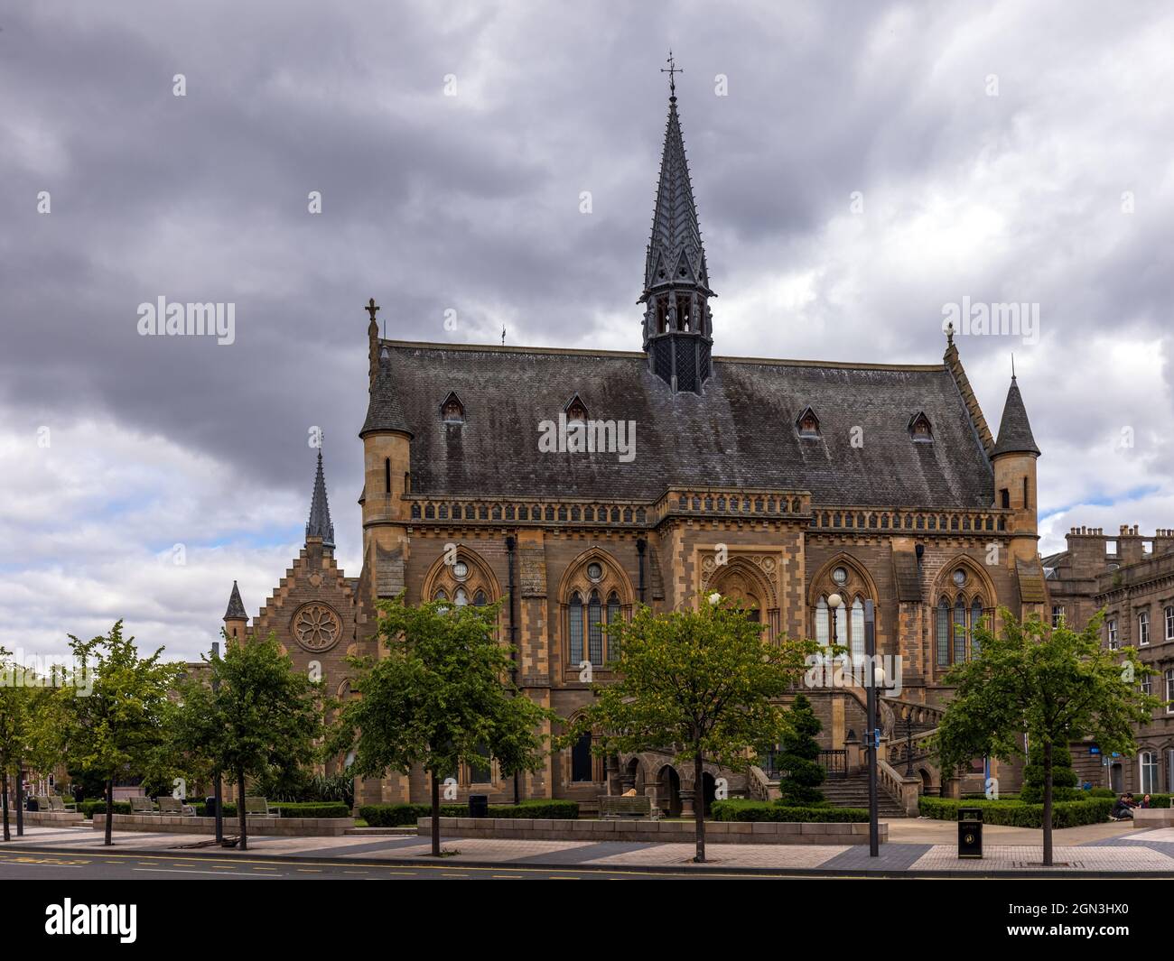 L'impressionnante galerie d'art et musée McManus à Dundee, en Écosse. Banque D'Images