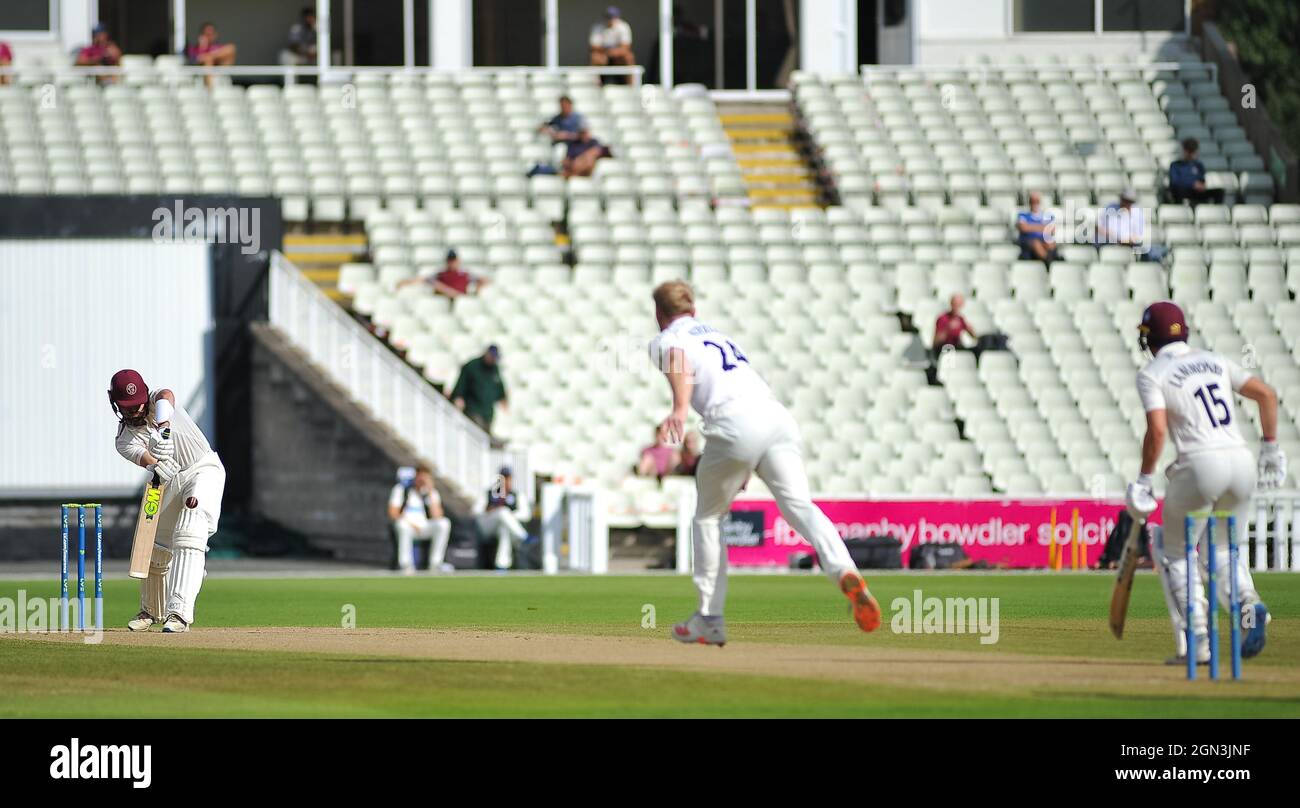 Somerset bat Cricket hommes - Championnat du comté Warwickshire / Somerset 4 jours de jeu Banque D'Images