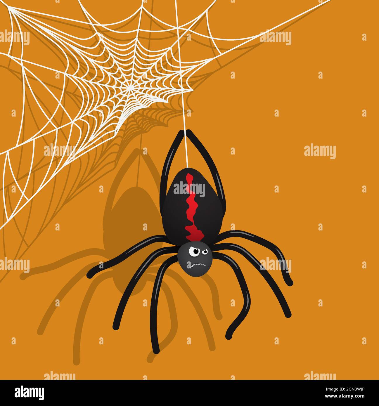 Dessin Dune Araignee En Couleur Pour Halloween Hairy spider cartoon Banque de photographies et d'images à haute résolution  - Alamy