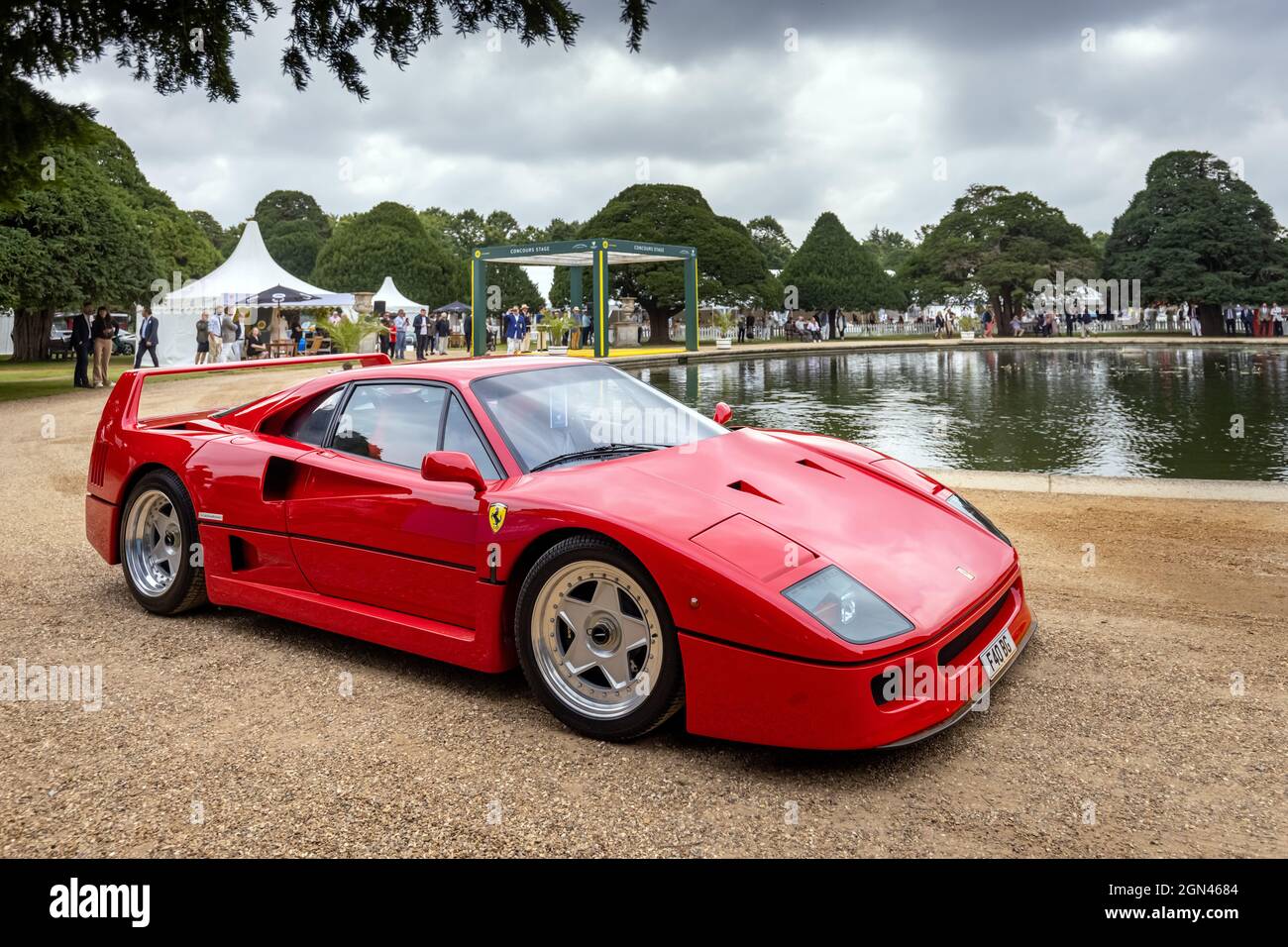 1991 Ferrari F40, Concours d'élégance 2021, Hampton court Palace, Londres, Royaume-Uni Banque D'Images