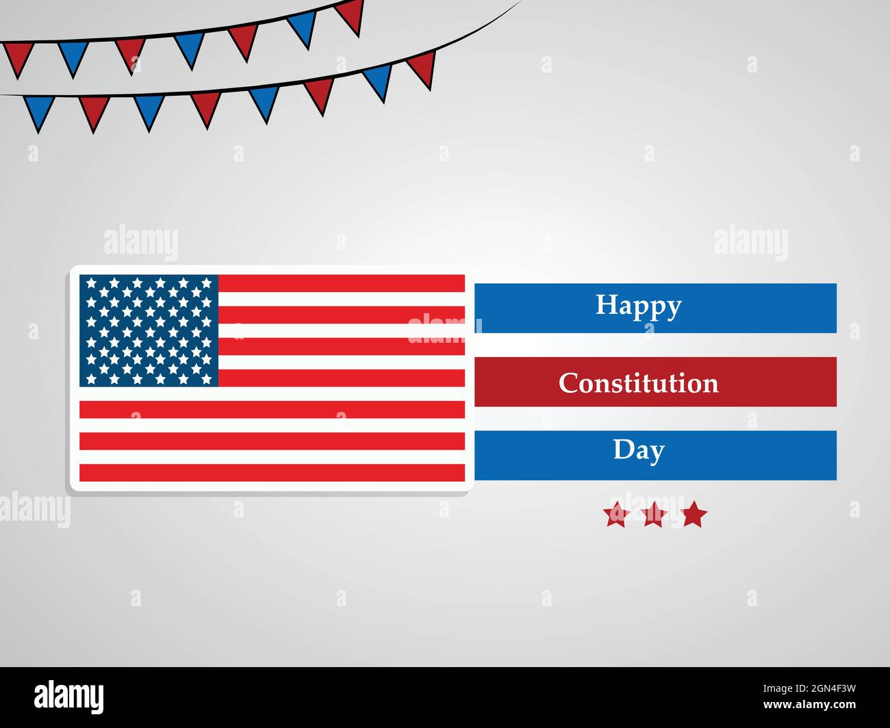 Jour de la Constitution des États-Unis Illustration de Vecteur