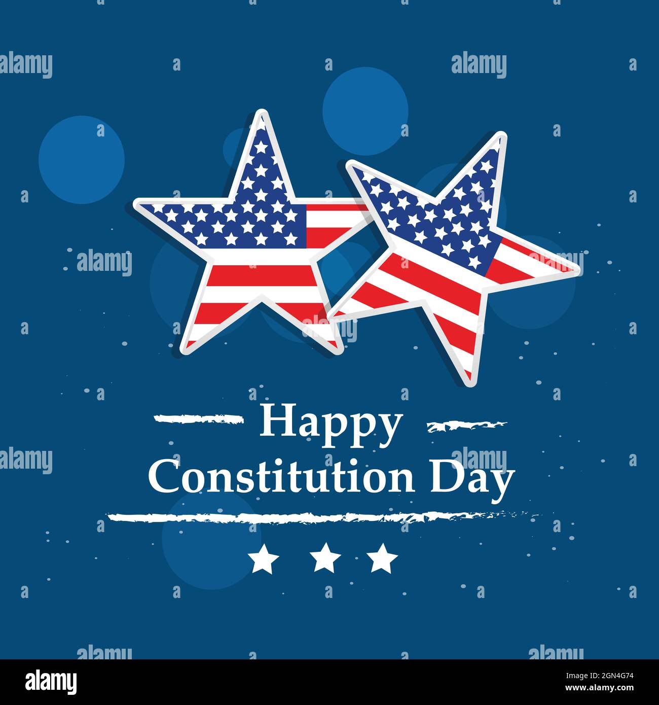 Jour de la Constitution des États-Unis Illustration de Vecteur