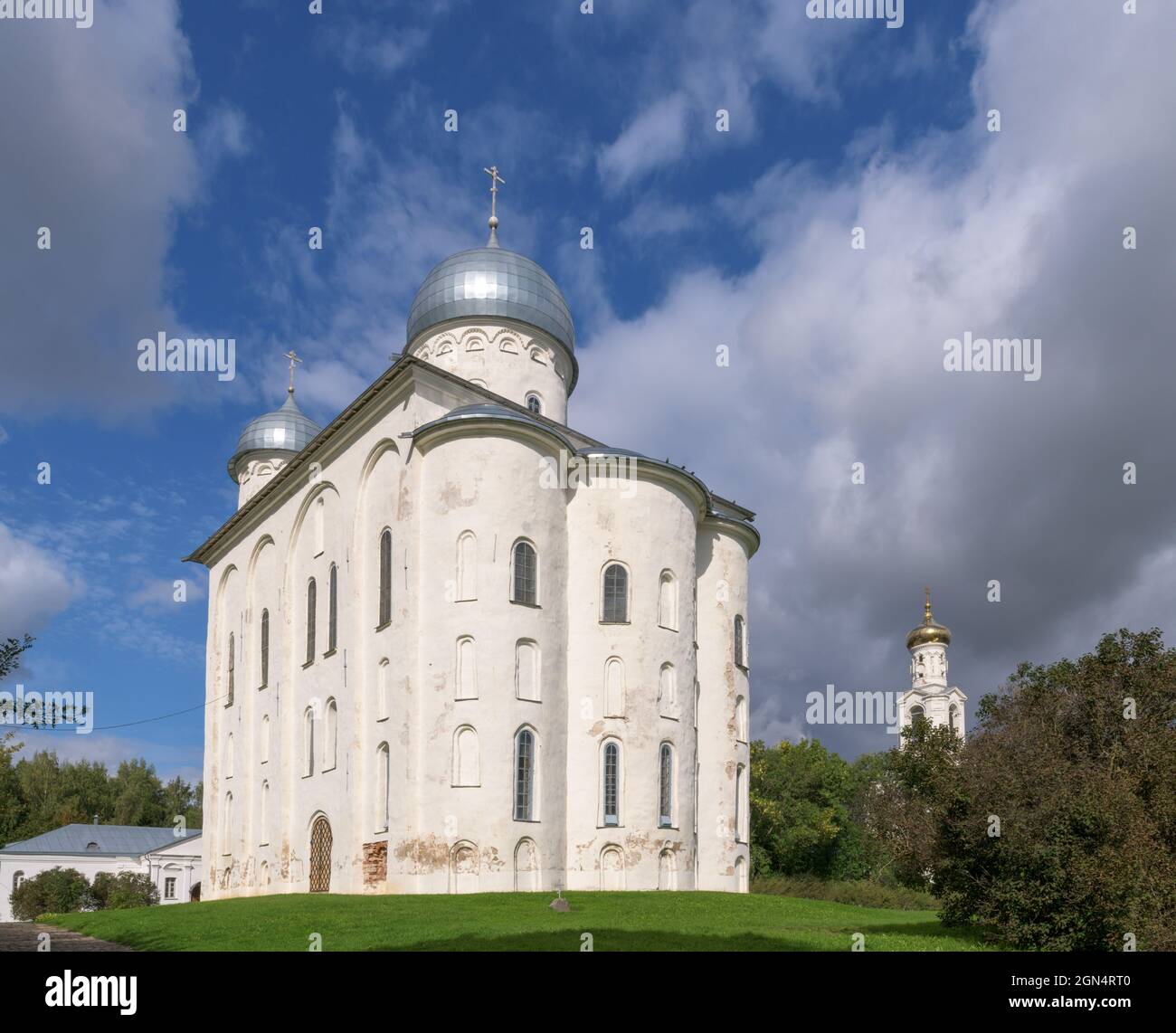 La cathédrale Saint-George dans le monastère Saint-Georges (Yuriev). Veliky Novgorod, Russie Banque D'Images