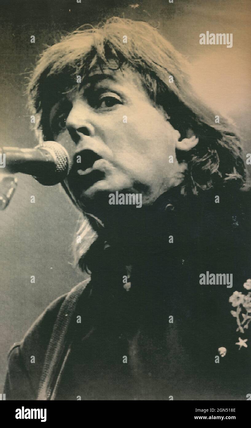 Le musicien anglais Paul McCartney à un concert, 1989 Banque D'Images