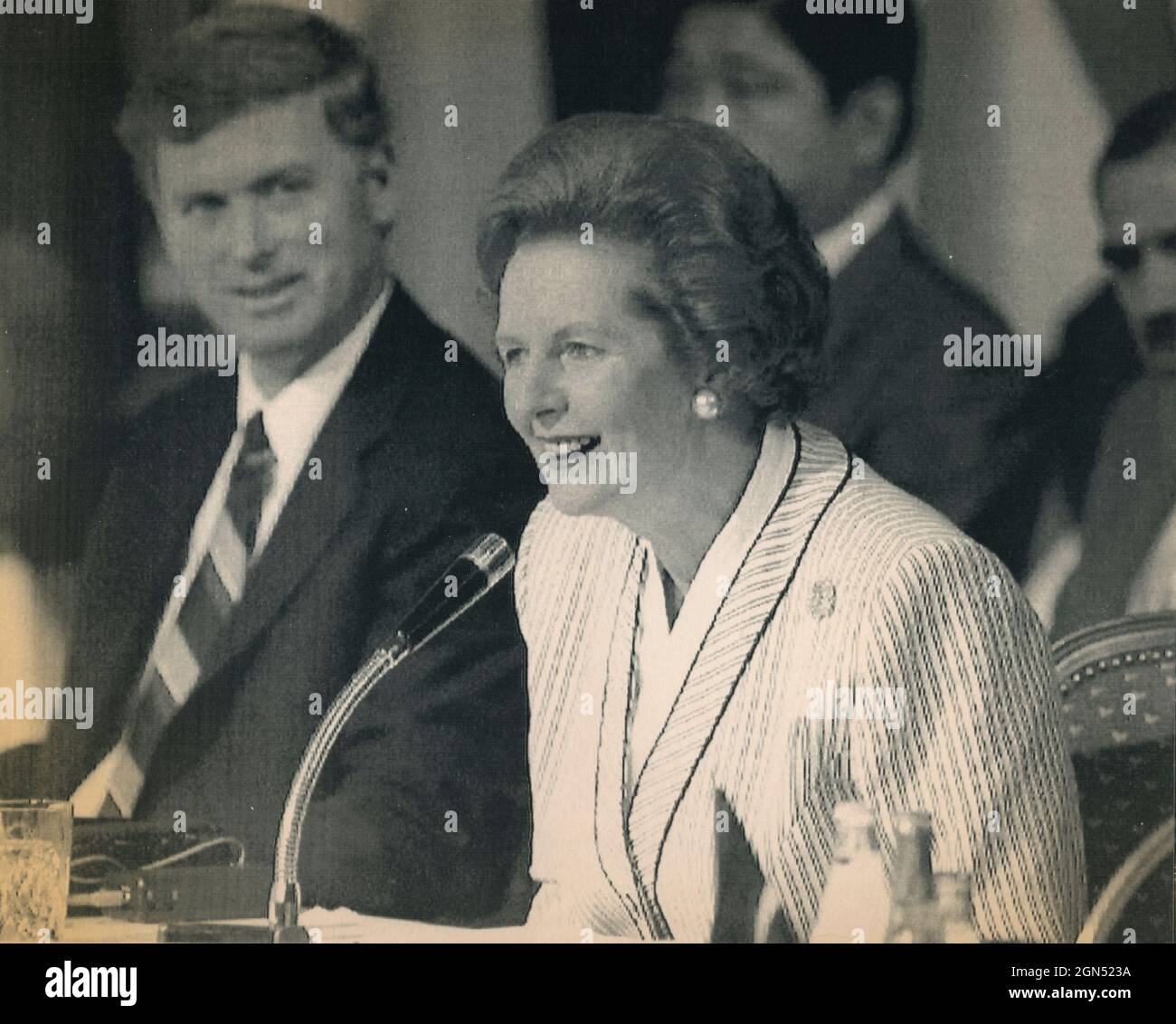 Premier ministre britannique Margareth Thacher, 1989 Banque D'Images