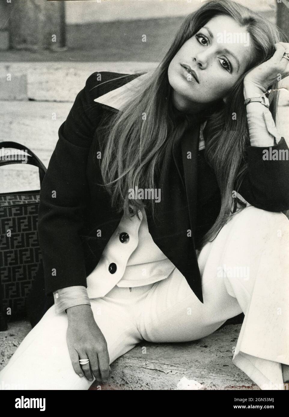 L'actrice franco-italienne Catherine Spaak, années 1970 Banque D'Images