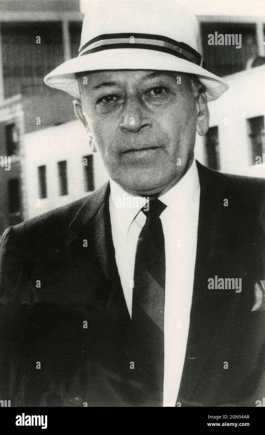 L'acteur et danseur américain George Raft, années 1980 Banque D'Images