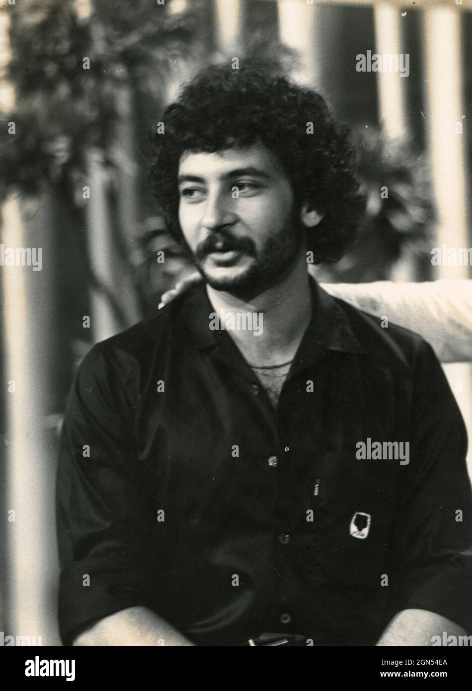 Acteur vocal italien Massimo Giuliani, années 1980 Banque D'Images