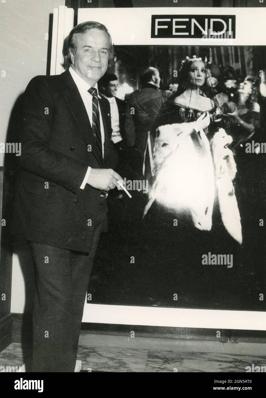 Le réalisateur italien Franco Zeffirelli, années 1980 Banque D'Images