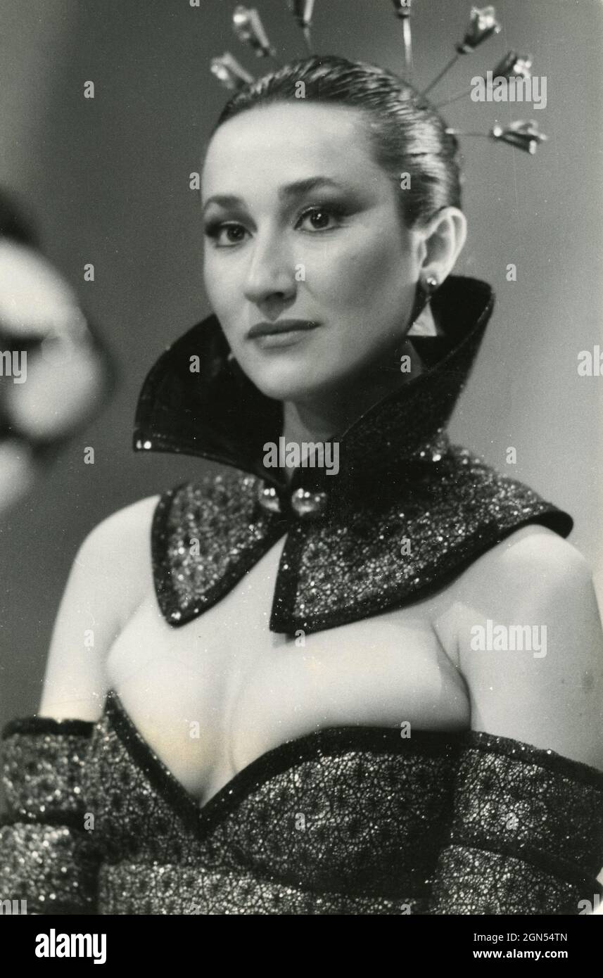L'actrice italienne Nikky Gaido, années 1980 Banque D'Images
