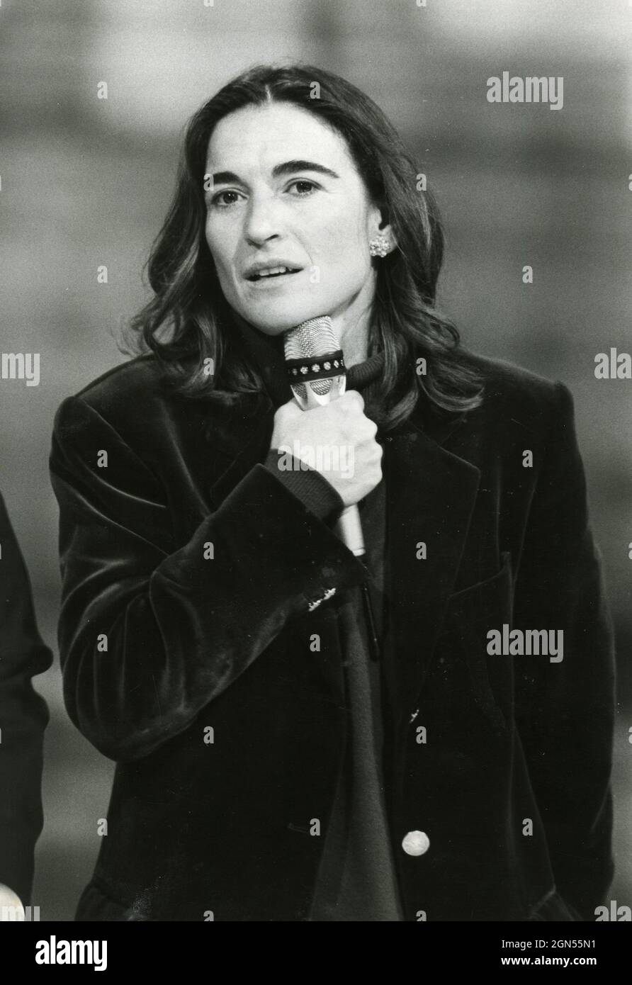 L'actrice italienne Lina Satri, années 1980 Banque D'Images